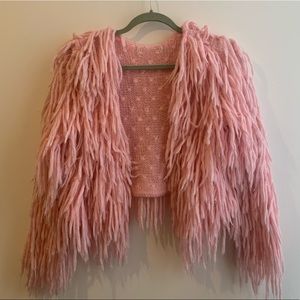 Lovers and Drifters Pink Shag Jacket